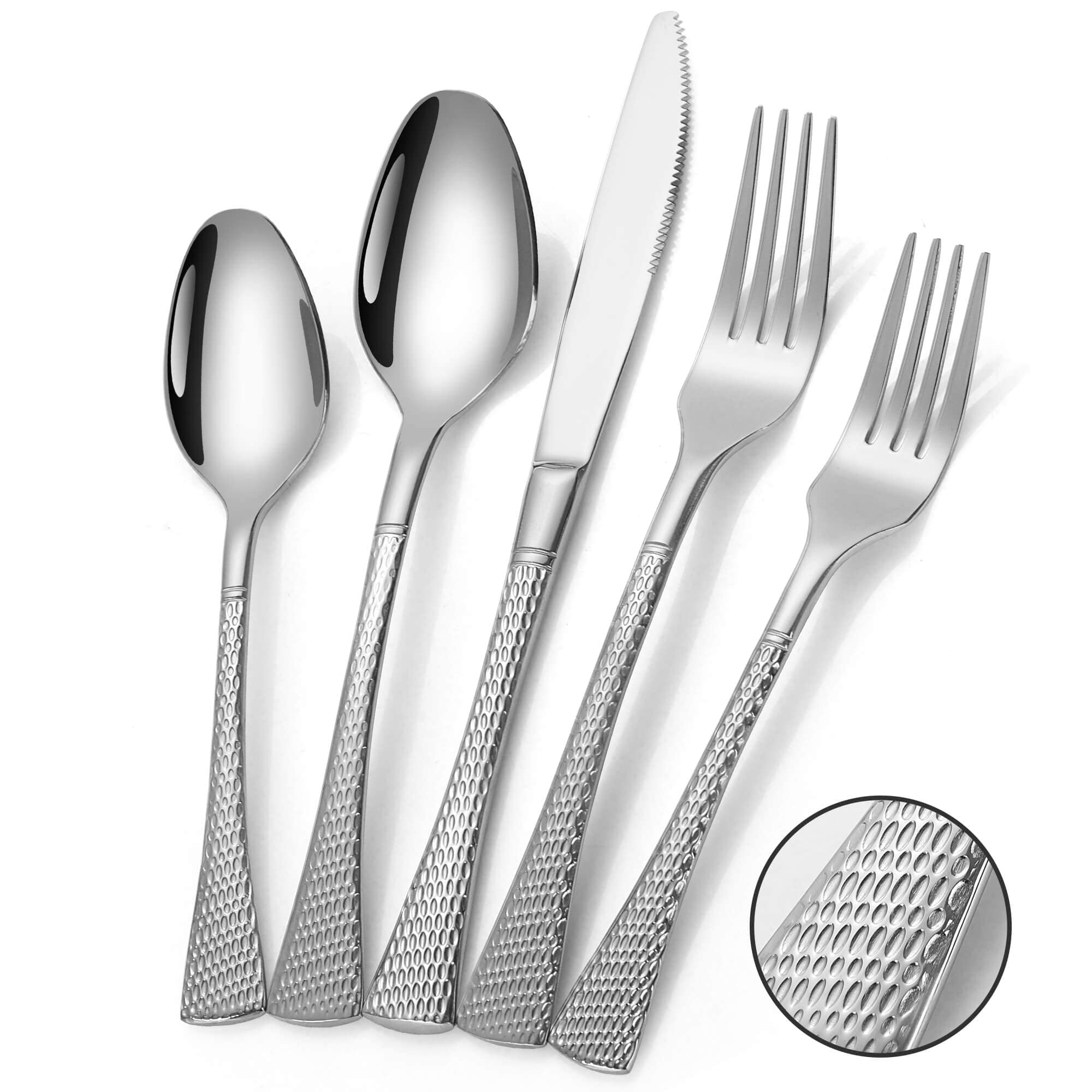 Mermaid Hammered Flatware