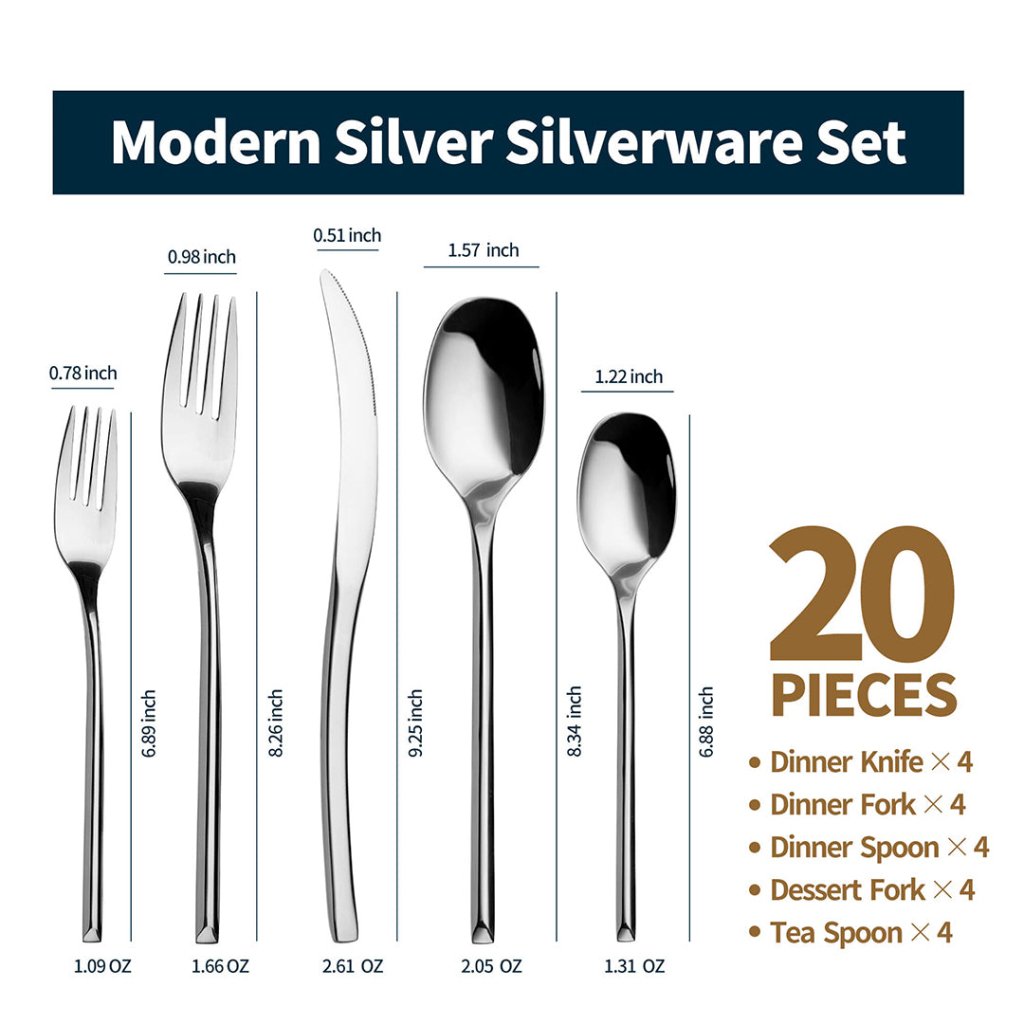 Luna Flatware - Black - Lemeya