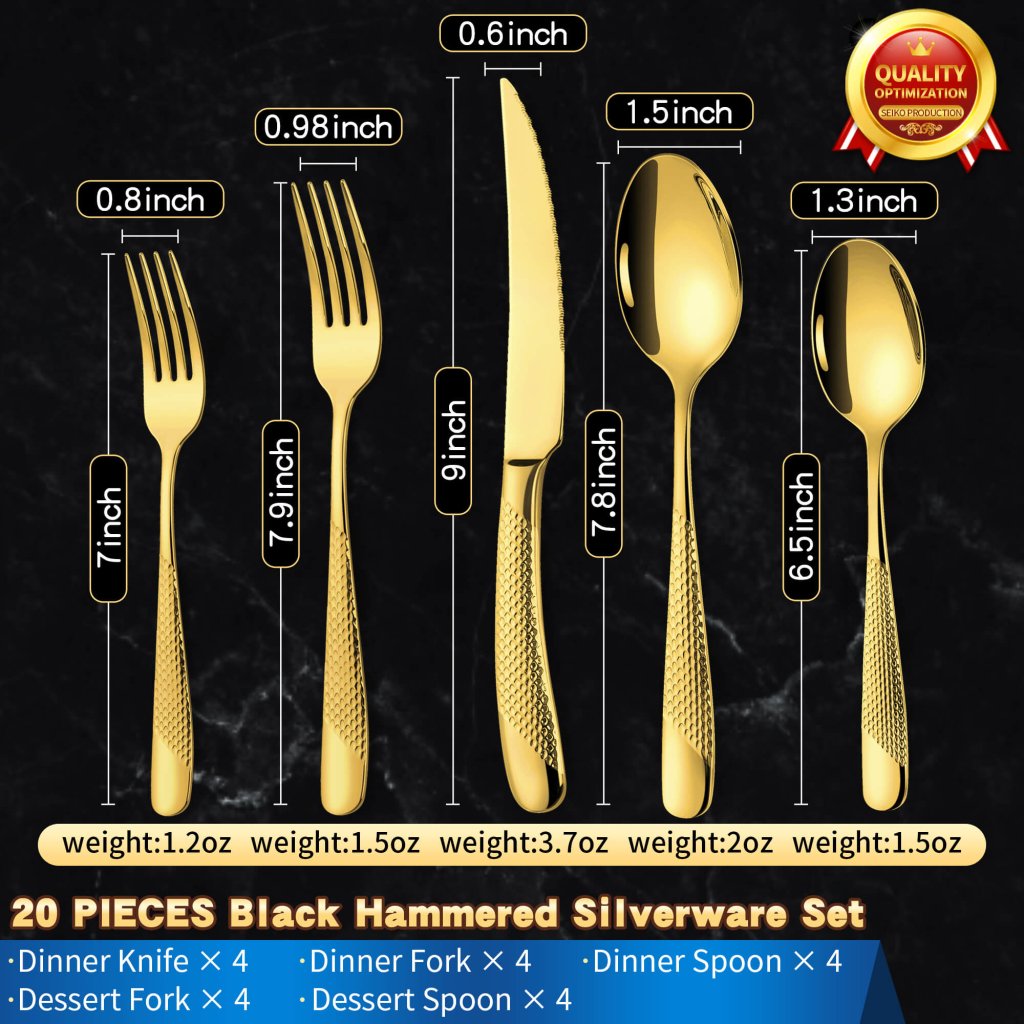 Melissa Flatware - Gold - Lemeya
