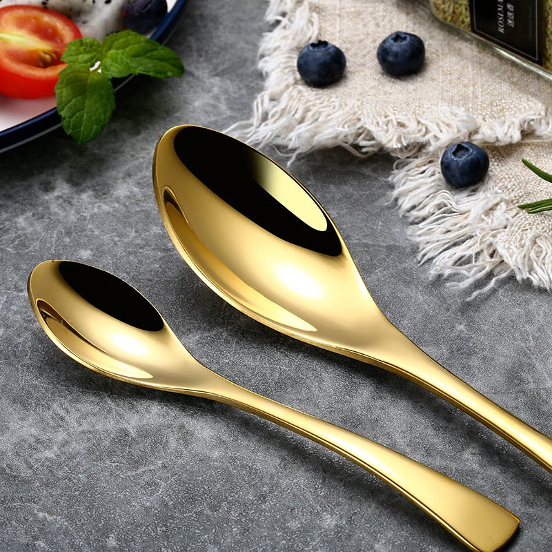 Gold 6 PCS Dinner Spoons