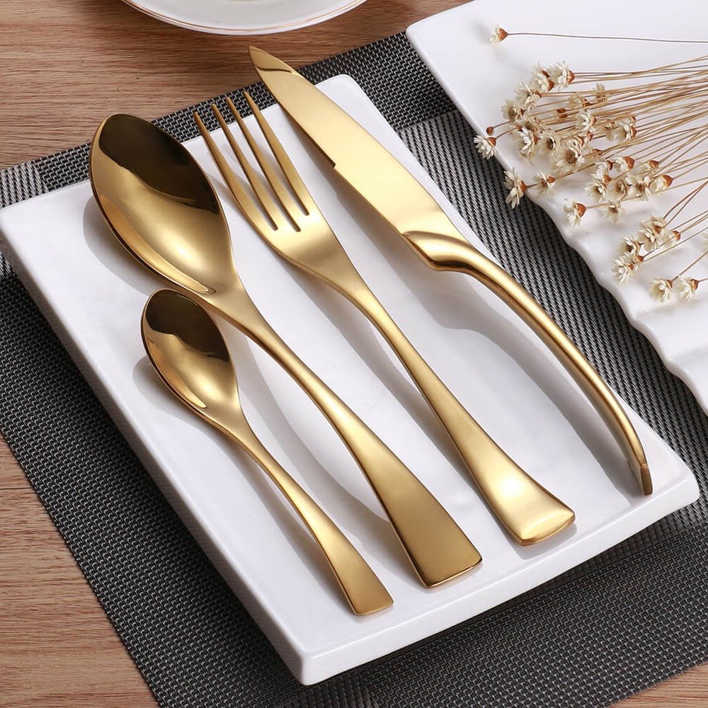 Elegant Kaya Black Cutlery Set - Enhance Your Dining Experience