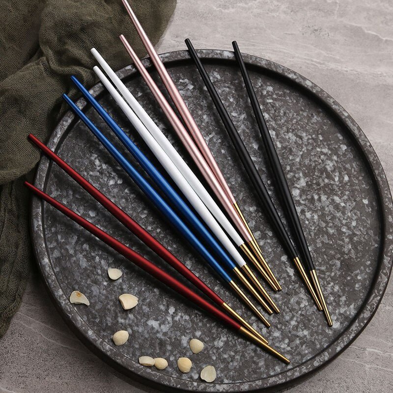 Round Chopsticks 18/10 Stainless Steel Non-slip