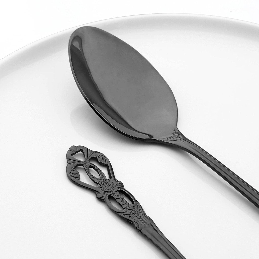 Royal Flatware 24Pcs - Black - Lemeya