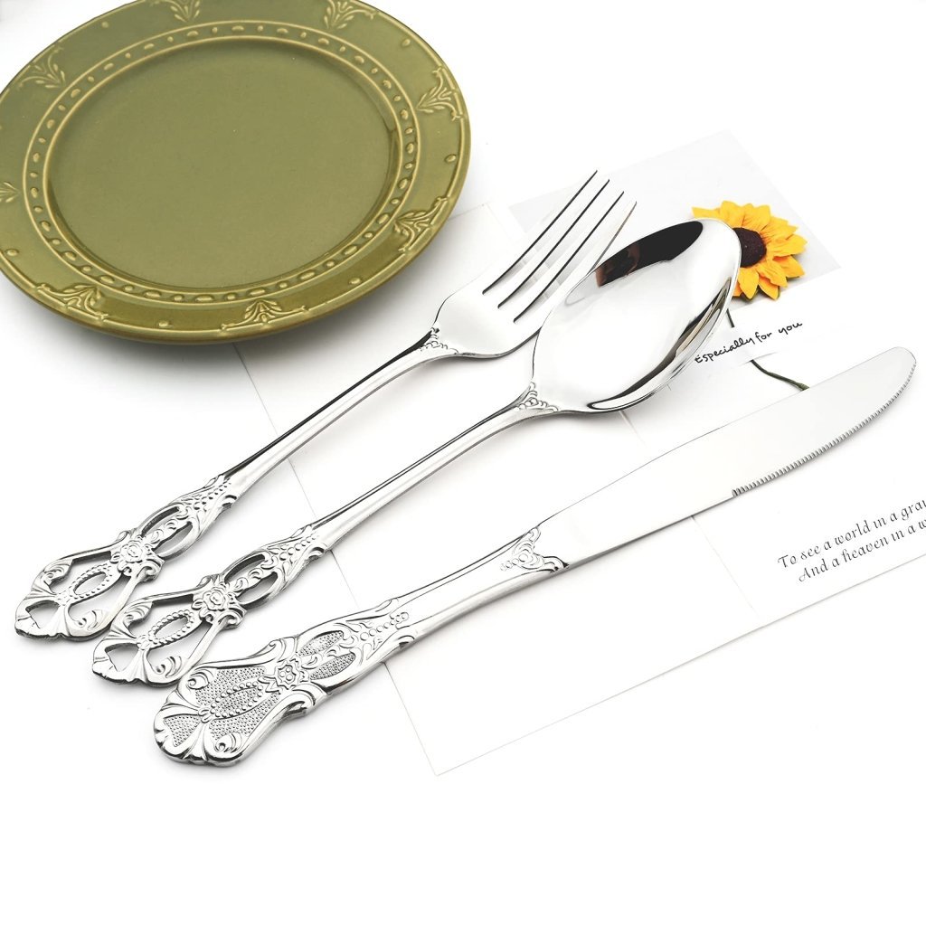 Royal Flatware 24Pcs - Silver - Lemeya