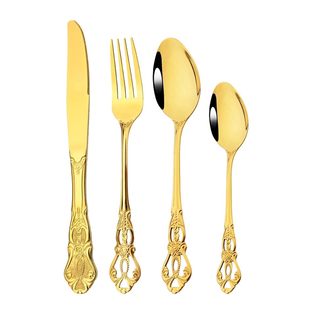 Royal Flatware 24Pcs - Gold - Lemeya