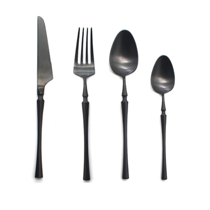 Vatican 2.0 Matte Black Flatware Set