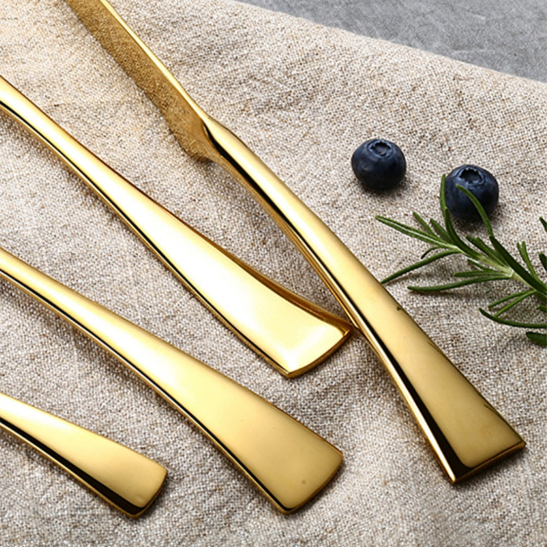 Kaya Modern Gold Flatware Set