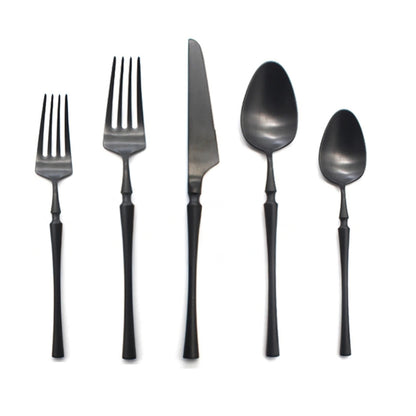 Vatican 2.0 Matte Black Flatware Set