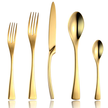 Kaya Modern Gold Flatware Set