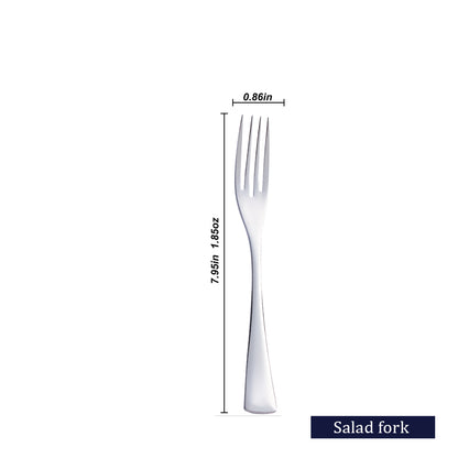 Kaya Modern Silver Flatware Set