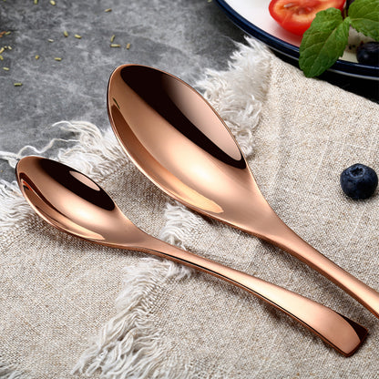 Kaya Modern Rose Gold Flatware Set