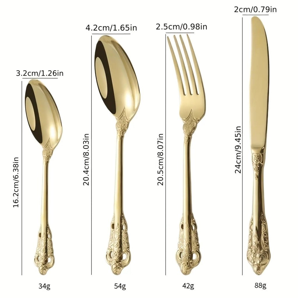 Baroque Flatware With Tea Spoon