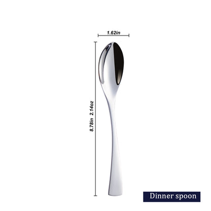 Kaya Modern Silver Flatware Set