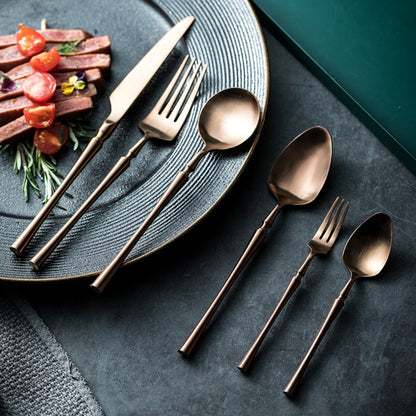 Vatican 2.0 Matte Rose Gold Flatware Set