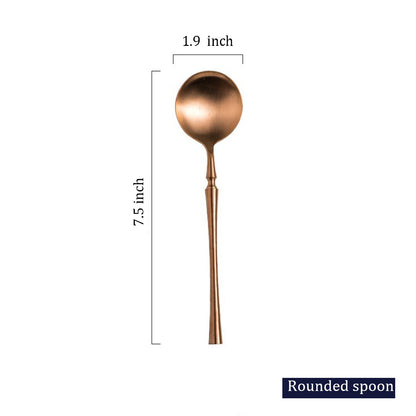 Vatican 2.0 Matte Rose Gold Flatware Set