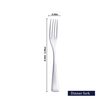 Kaya Modern Silver Flatware Set