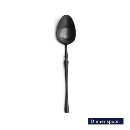 Vatican 2.0 Matte Black Flatware Set