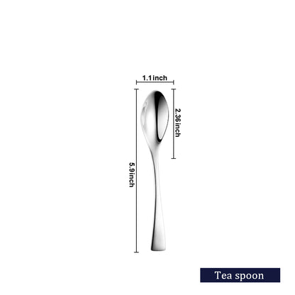 Kaya Modern Silver Flatware Set