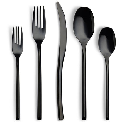 Luna Flatware - Black - Lemeya