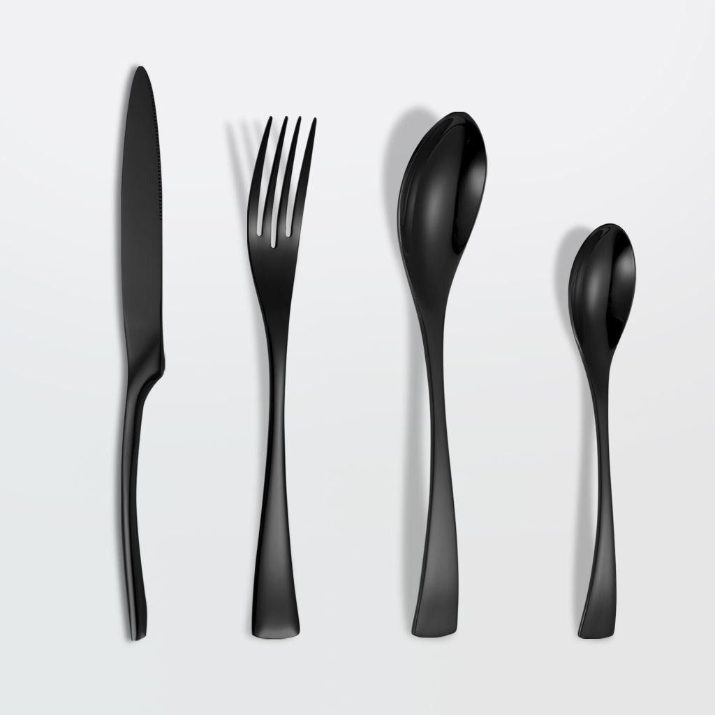 Modern Flatware With Tea Spoon