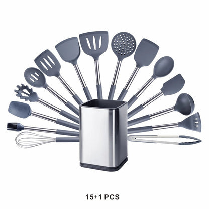 Saskia Basic Utensils Set - Grey - Lemeya