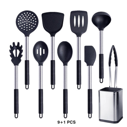 Saskia Basic Utensils Set - Black - Lemeya