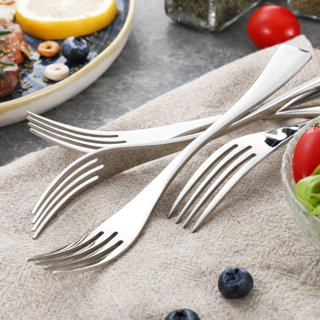 6Pcs Modern Dinner & Salad Forks