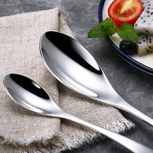 Lemeya 6 Pieces Modern Dinner Spoons & Tea Spoons - Silver - Lemeya Kitchen