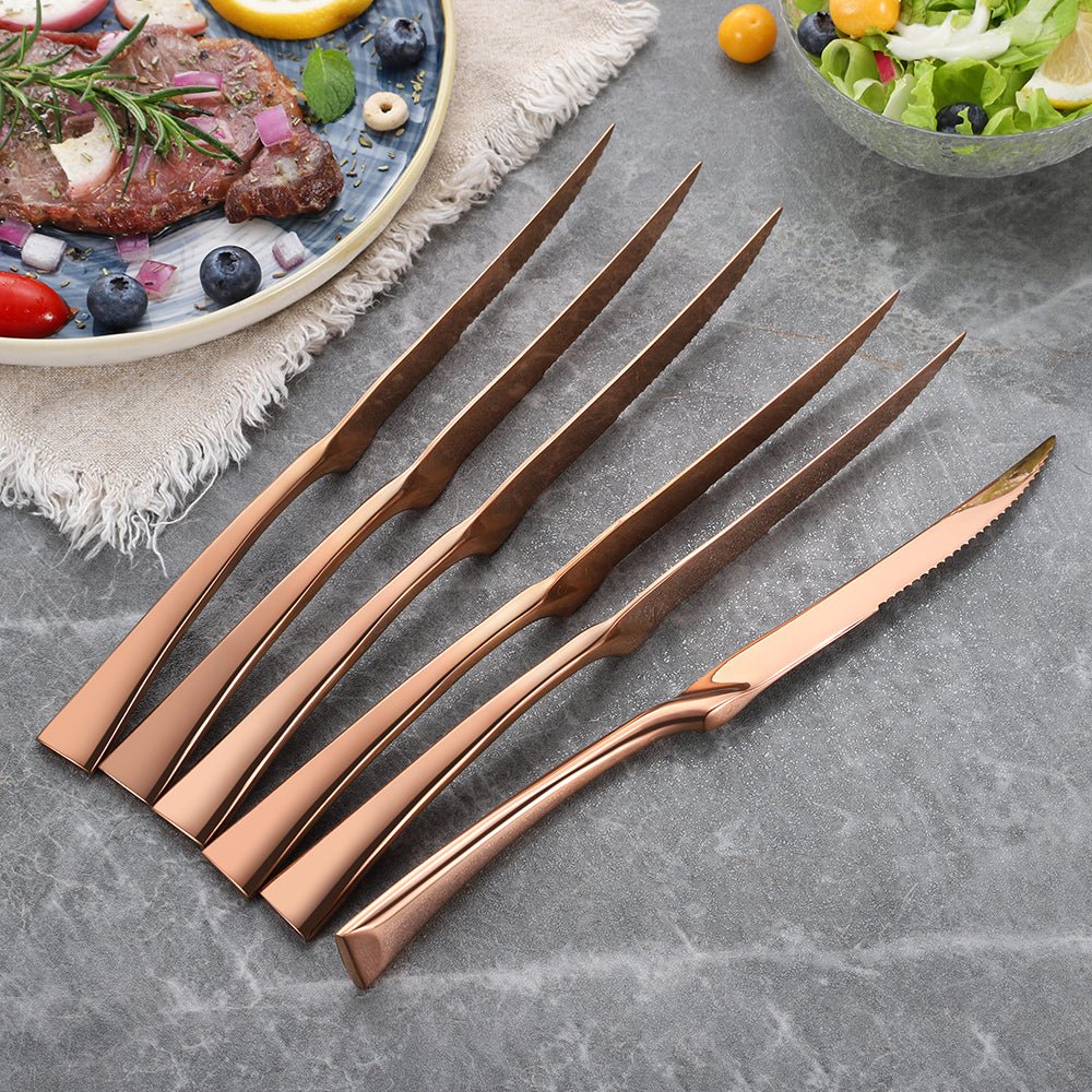 6PCS Stainless Steel Steak Knives Set