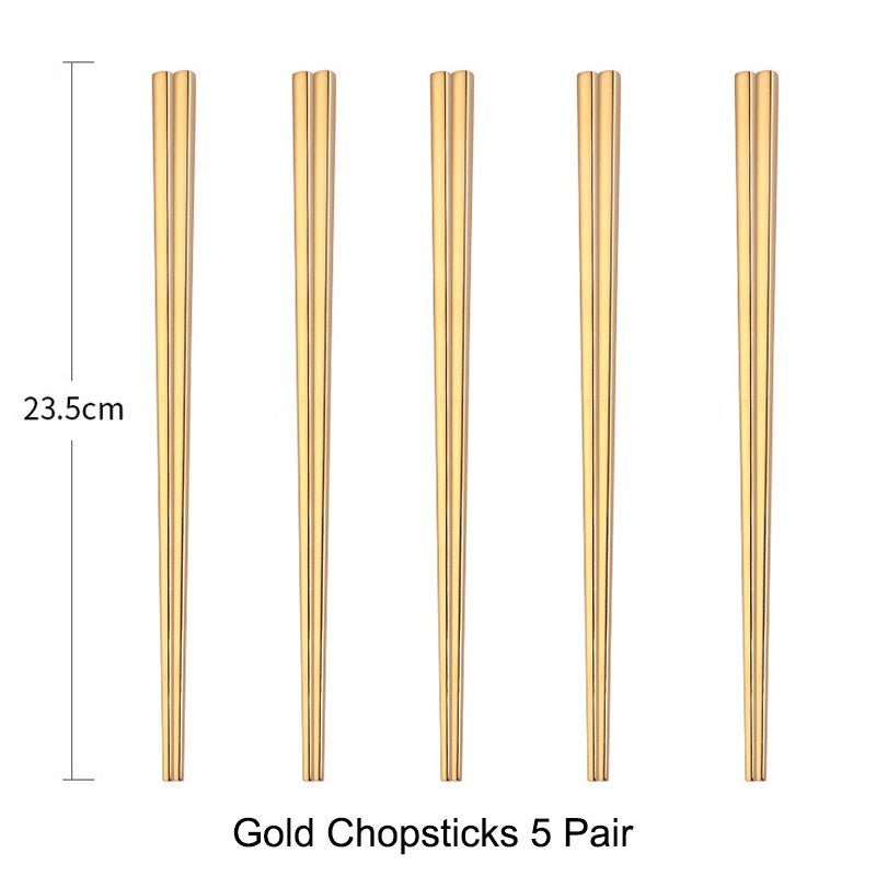 Minimalist Chopsticks - Gold - Lemeya Kitchen