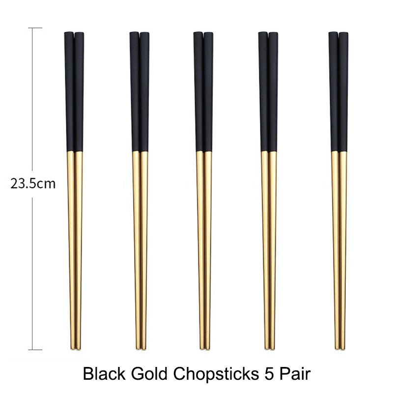 Minimalist Chopsticks - Black Gold - Lemeya Kitchen