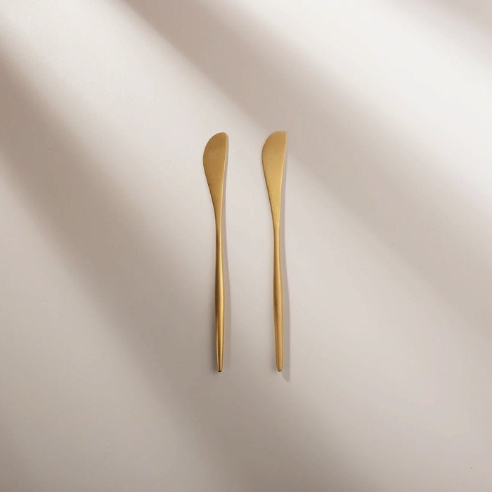 Matte Gold Butter Knife (2 Pieces)