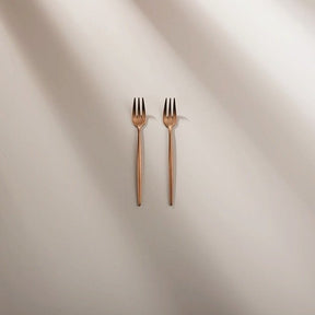 Minimalist/ French Flatware Individual Pieces - Matte Rose - Lemeya Kitchen