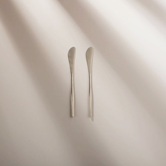 Matte Silver Butter Knife (2 Pieces)
