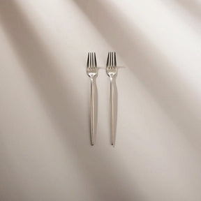 Minimalist/ French Flatware Individual Pieces - Matte Silver - Lemeya Kitchen