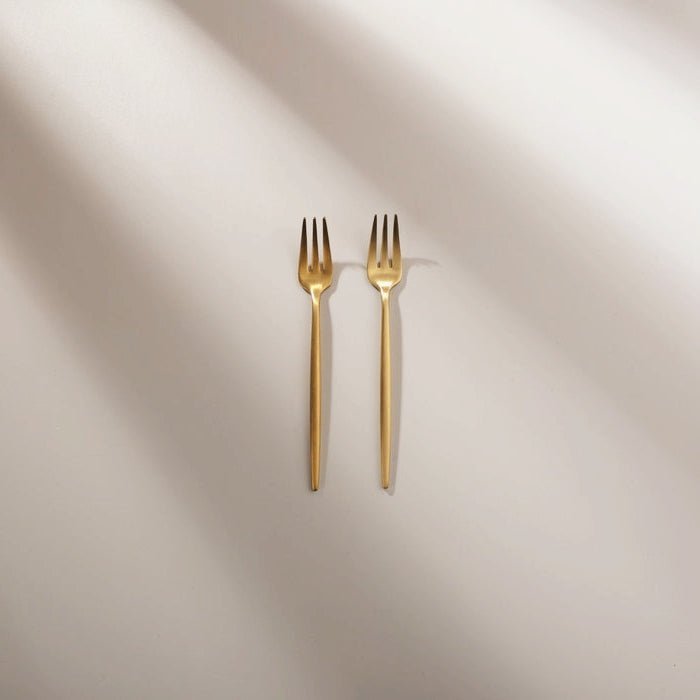 Matte Gold Fruit Fork (2 Pieces)