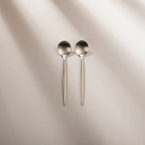 Minimalist/ French Flatware Individual Pieces - Matte Silver - Lemeya Kitchen
