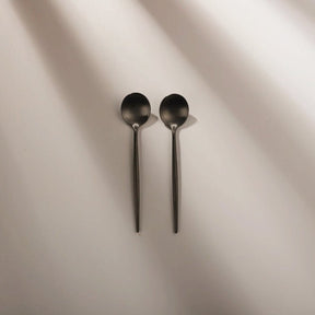 Minimalist/ French Flatware Individual Pieces - Matte Black - Lemeya Kitchen