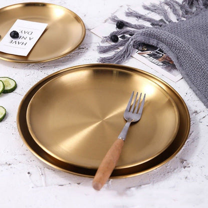 Rome Gold Plate - Gold - Lemeya Kitchen