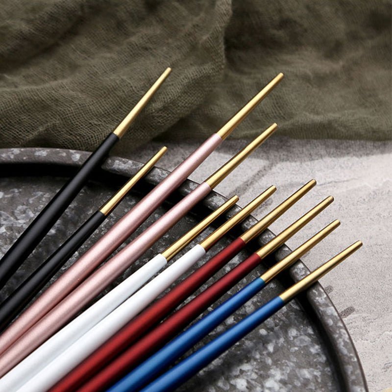 Round Chopsticks 18/10 Stainless Steel Non-slip