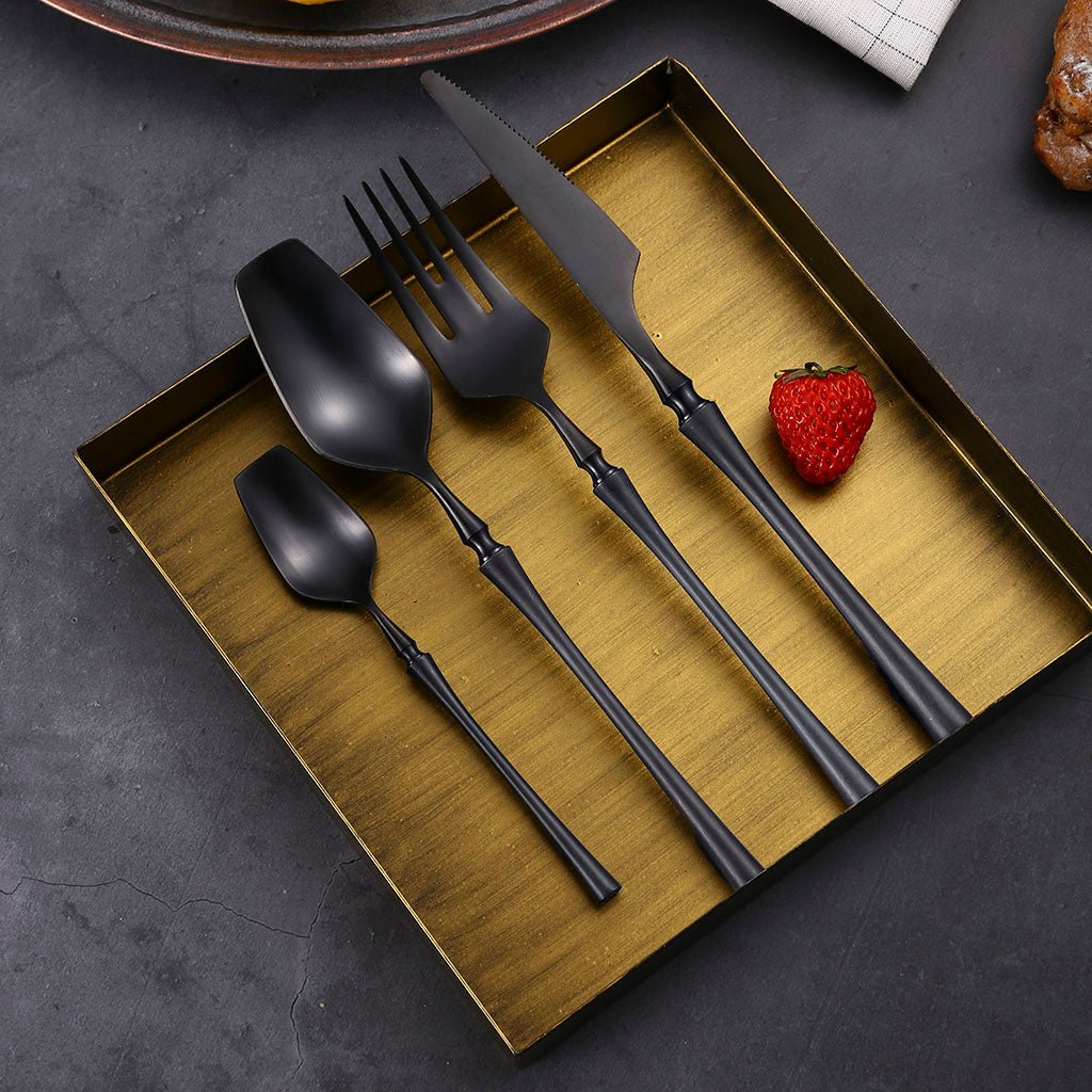 Vatican Flatware - Black - Lemeya Kitchen