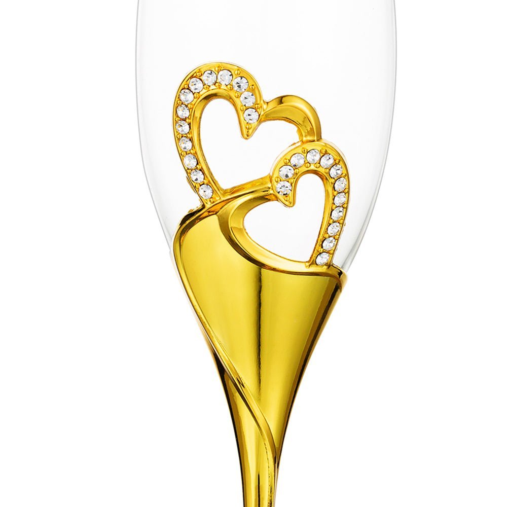 Wedding Crystal Goblet Champagne Flutes Glasses